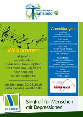 Singtreff Plakat 2019 Meppen ANSICHT