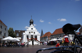 Bild des Marktplatzes in Lingen/Altes Rathaus